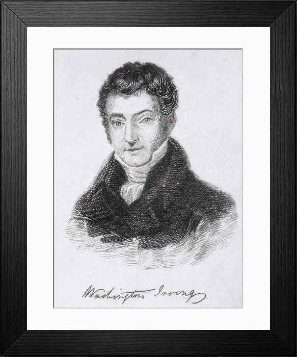 Framed Print : Washington Irving, 1894. Creator: Unknown