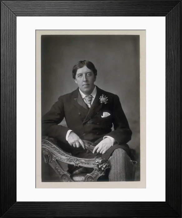 Framed Print : Oscar Wilde, c1890-c1894. Creator: W&D Downey Framed Print : Oscar Wilde, c1890-c1894. Creator: W&D Downey