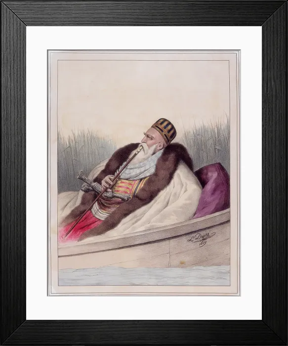 Framed Print : Ali Tebelen, Pacha de Janina, 1819. Creator: Louis Dupre Framed Print : Ali Tebelen, Pacha de Janina, 1819. Creator: Louis Dupre