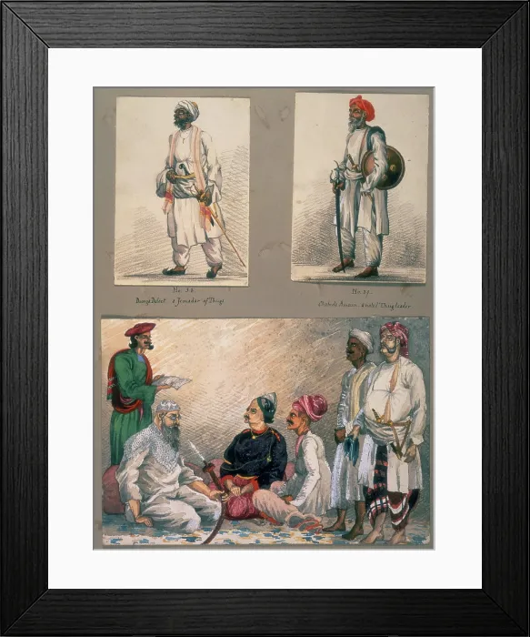 Framed Print : Portraits of known Indian thugs, c1851-c1857. Creator: Charles Wade Crump Framed Print : Portraits of known Indian thugs, c1851-c1857. Creator: Charles Wade Crump