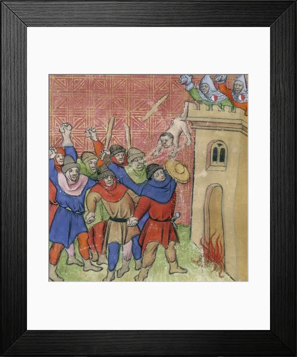 Framed Print : Third Crusade of Pastoureaux, c1375-c1400. Creator: Unknown Framed Print : Third Crusade of Pastoureaux, c1375-c1400. Creator: Unknown