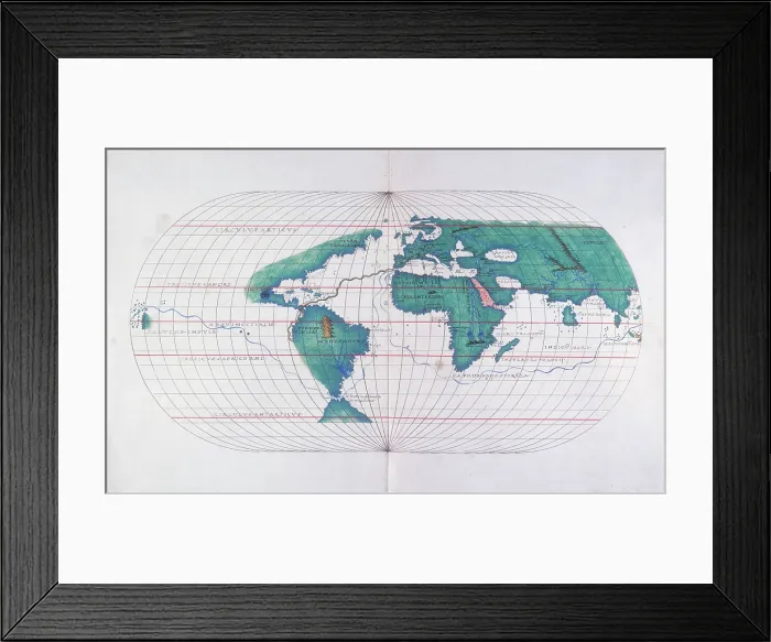 Framed Print : Map plotting Magellan's route, 1536. Creator: Unknown. Map plotting Magellan's route, 1536. Creator: Unknown Framed Print : Map plotting Magellan's route, 1536. Creator: Unknown. Map plotting Magellan's route, 1536. Creator: Unknown
