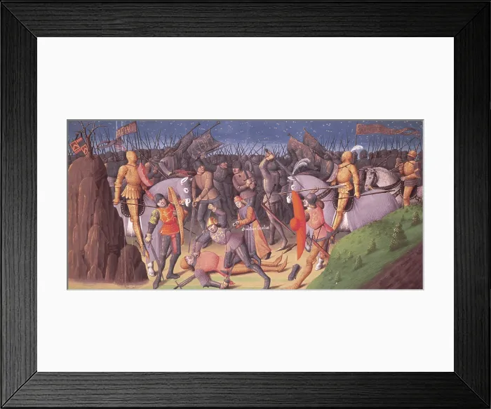 Framed Print : Aemilus Lepidus, as a boy, showing his generous nature saving the life of a citizen... 1473-c1480. Creator: Unknown Framed Print : Aemilus Lepidus, as a boy, showing his generous nature saving the life of a citizen... 1473-c1480. Creator: Unknown