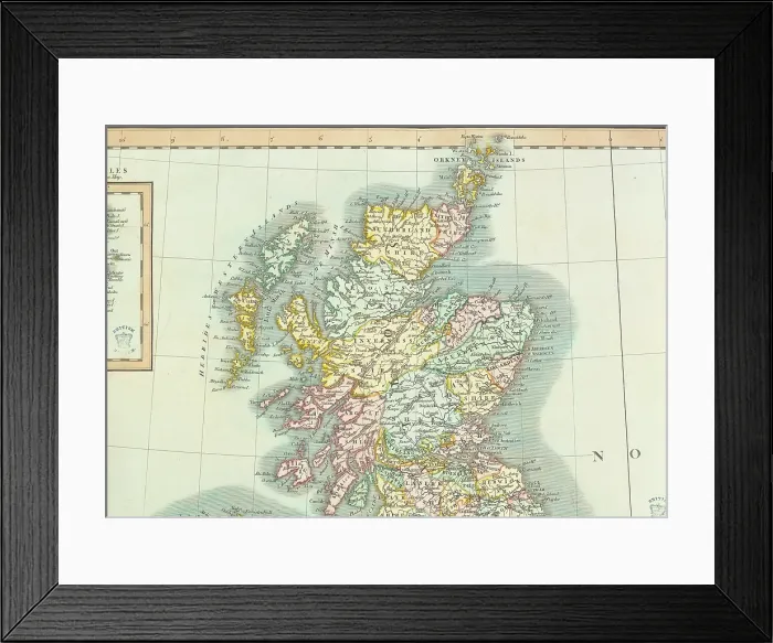 Framed Print : Map of Scotland, (c1800?) Creator: John Cary Framed Print : Map of Scotland, (c1800?) Creator: John Cary