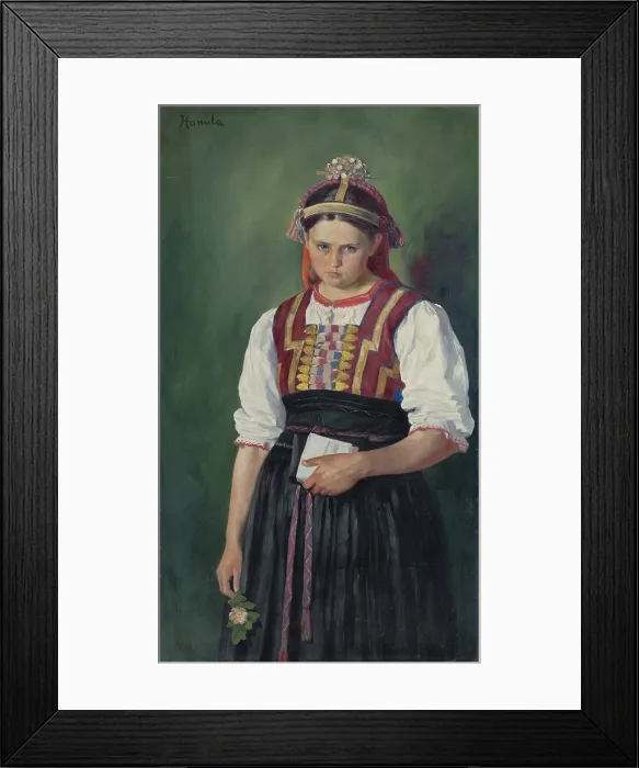 Framed Print : To Boyfriend, around 1910. Creator: Jozef Hanula Framed Print : To Boyfriend, around 1910. Creator: Jozef Hanula