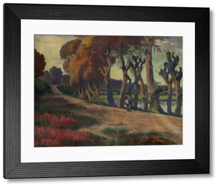 Framed Print : Landscape with a Herdsman, 1920-1930. Creator: Jozef Hanula Framed Print : Landscape with a Herdsman, 1920-1930. Creator: Jozef Hanula