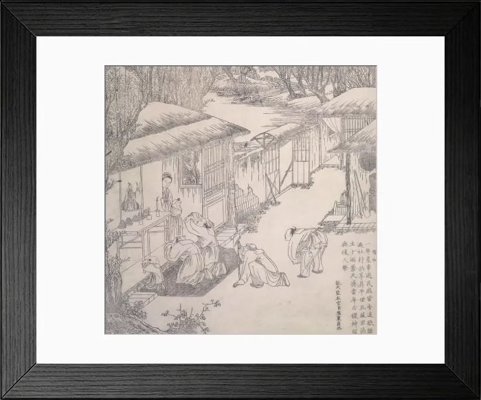 Framed Print : Worshipping at a shrine, 18th century? Creator: Unknown