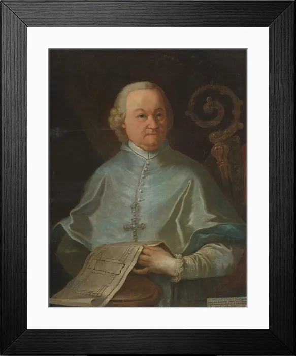 Framed Print : Portrait of Abbot Andrej Sauberer, Provost of the Premonstratensian Church in Jasov, 1777. Creator: Johann Lucas Kracker Framed Print : Portrait of Abbot Andrej Sauberer, Provost of the Premonstratensian Church in Jasov, 1777. Creator: Johann Lucas Kracker