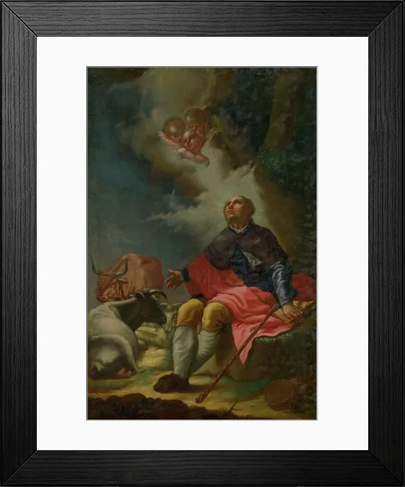 Framed Print : Saint Vendelin, 1750-1770. Creator: Johann Lucas Kracker Framed Print : Saint Vendelin, 1750-1770. Creator: Johann Lucas Kracker