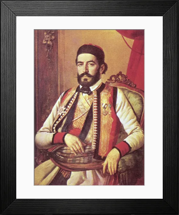 Framed Print : Nyegosh in 1847, (1951). Creator: Unknown Framed Print : Nyegosh in 1847, (1951). Creator: Unknown