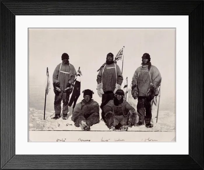 Framed Print : Members of Scott's expedition to the South Pole, 1912. Creator: Henry Bowers. Members of Scott's expedition to the South Pole, 1912. Creator: Henry Bowers Framed Print : Members of Scott's expedition to the South Pole, 1912. Creator: Henry Bowers. Members of Scott's expedition to the South Pole, 1912. Creator: Henry Bowers