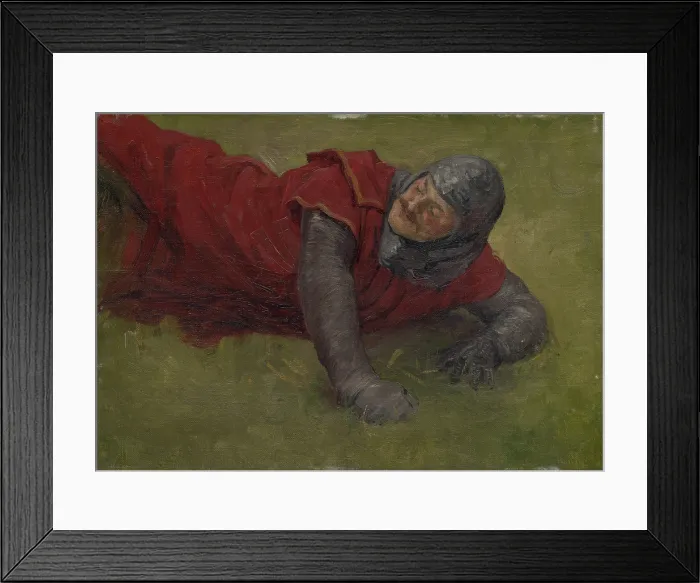Framed Print : Study of a Wounded Soldier, 1895-1896. Creator: Jozef Hanula Framed Print : Study of a Wounded Soldier, 1895-1896. Creator: Jozef Hanula