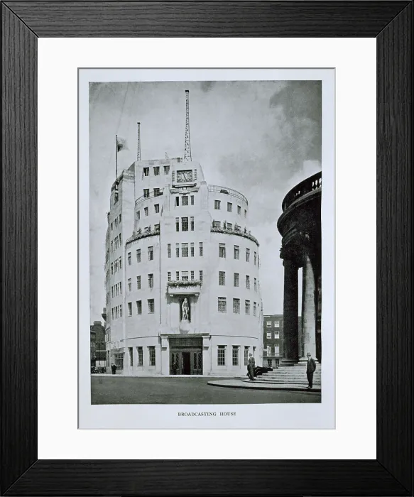 Framed Print : BBC Broadcasting House, London, 1930s. Creator: Unknown Framed Print : BBC Broadcasting House, London, 1930s. Creator: Unknown