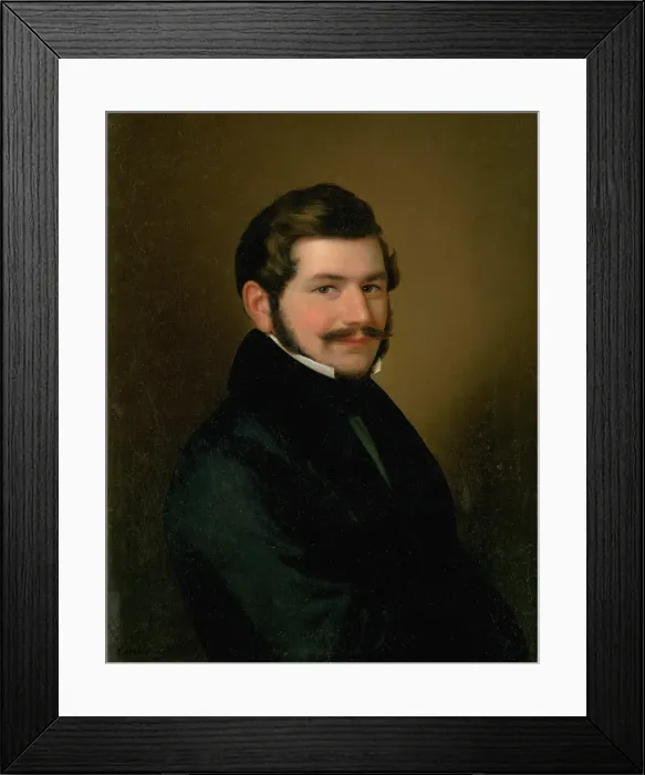 Framed Print : Portrait of Count Barkoczy, 1850-1856. Creator: Johann Peter Krafft Framed Print : Portrait of Count Barkoczy, 1850-1856. Creator: Johann Peter Krafft