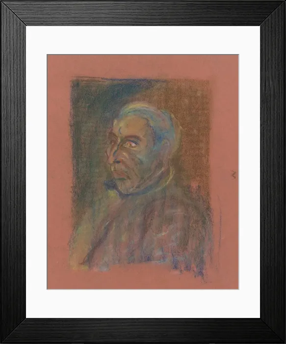 Framed Print : Portrait of a man, 1930-1944. Creator: Arnold Peter Weisz-Kubincan Framed Print : Portrait of a man, 1930-1944. Creator: Arnold Peter Weisz-Kubincan