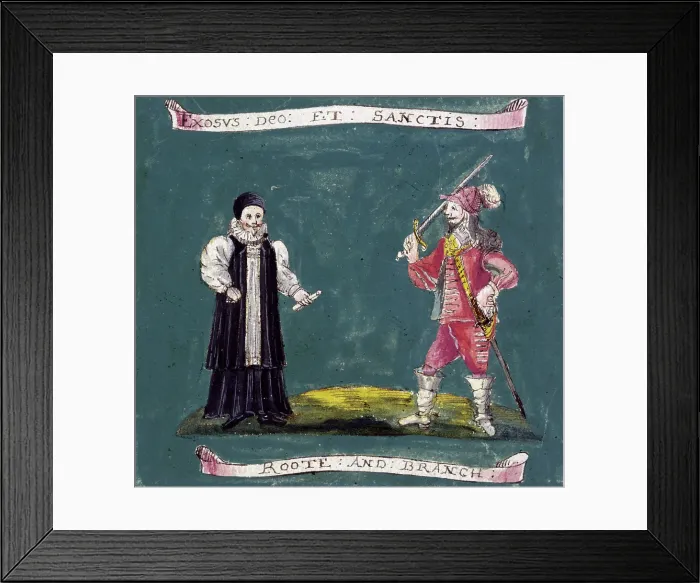 Framed Print : A banner of the parliamentary army, English Civil War, c1642-c1646. Creator: Unknown Framed Print : A banner of the parliamentary army, English Civil War, c1642-c1646. Creator: Unknown
