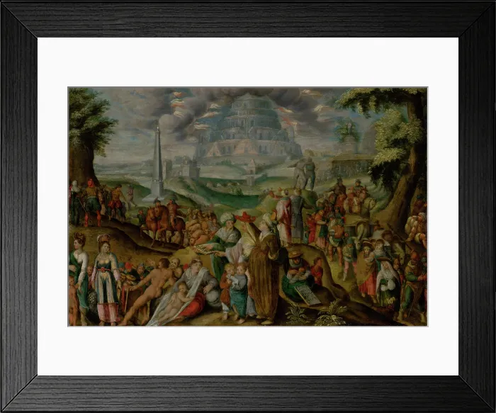 Framed Print : The Confusion of Tongues, 1600. Creator: Unknown Framed Print : The Confusion of Tongues, 1600. Creator: Unknown