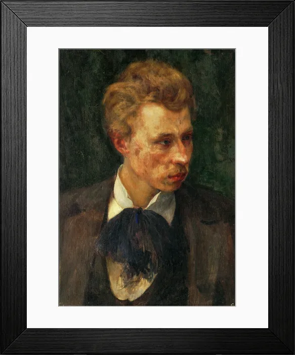 Framed Print : Portrait of the artist R. Boehm, 1897. Creator: Milos Jiranek Framed Print : Portrait of the artist R. Boehm, 1897. Creator: Milos Jiranek