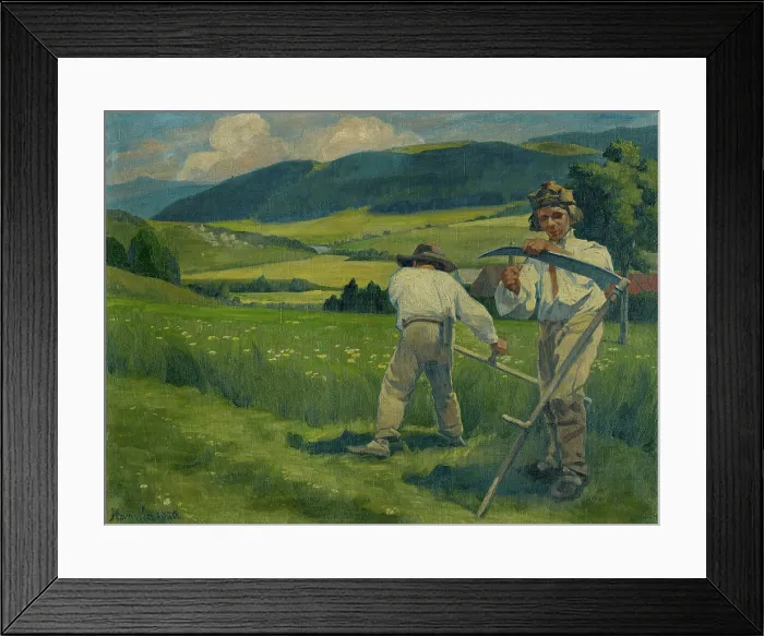 Framed Print : Reaping from the Field on St John's Day, 1926. Creator: Jozef Hanula. Reaping from the Field on St John's Day, 1926. Creator: Jozef Hanula Framed Print : Reaping from the Field on St John's Day, 1926. Creator: Jozef Hanula. Reaping from the Field on St John's Day, 1926. Creator: Jozef Hanula