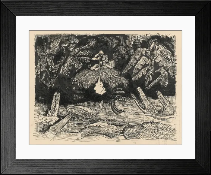 Framed Print : Stories in the wilderness - 6, 1939-1940. Creator: Arnold Peter Weisz-Kubincan Framed Print : Stories in the wilderness - 6, 1939-1940. Creator: Arnold Peter Weisz-Kubincan