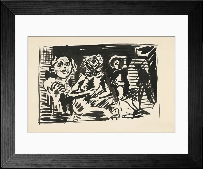 Framed Print : Anxiety, 1940. Creator: Arnold Peter Weisz-Kubincan Framed Print : Anxiety, 1940. Creator: Arnold Peter Weisz-Kubincan