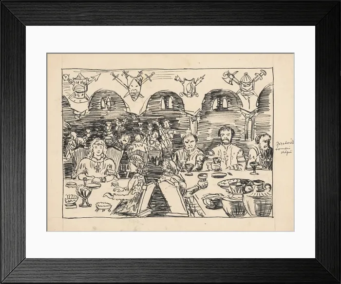 Framed Print : Illustration for a fairy tale, 1920-1930. Creator: Arnold Peter Weisz-Kubincan Framed Print : Illustration for a fairy tale, 1920-1930. Creator: Arnold Peter Weisz-Kubincan