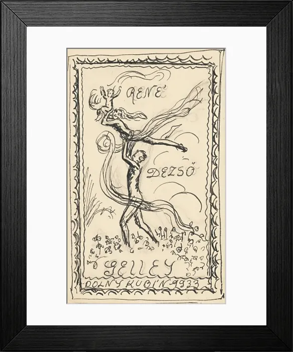 Framed Print : Rene Dezso, 1933. Creator: Arnold Peter Weisz-Kubincan Framed Print : Rene Dezso, 1933. Creator: Arnold Peter Weisz-Kubincan