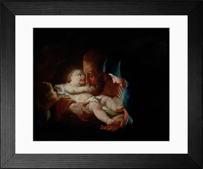 Framed Print : Saint Joseph with Family, 1760-1780. Creator: Circle of Josef Ignaz Mildorfer Framed Print : Saint Joseph with Family, 1760-1780. Creator: Circle of Josef Ignaz Mildorfer