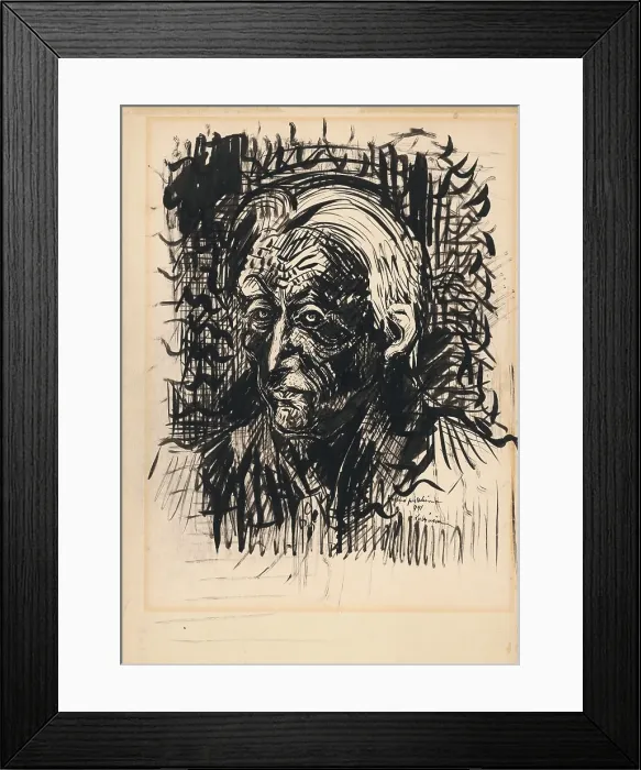Framed Print : Self-portrait, 1941. Creator: Arnold Peter Weisz-Kubincan Framed Print : Self-portrait, 1941. Creator: Arnold Peter Weisz-Kubincan