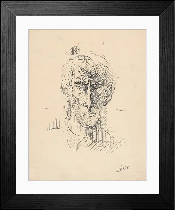 Framed Print : Self-portrait, 1920-1929. Creator: Arnold Peter Weisz-Kubincan Framed Print : Self-portrait, 1920-1929. Creator: Arnold Peter Weisz-Kubincan