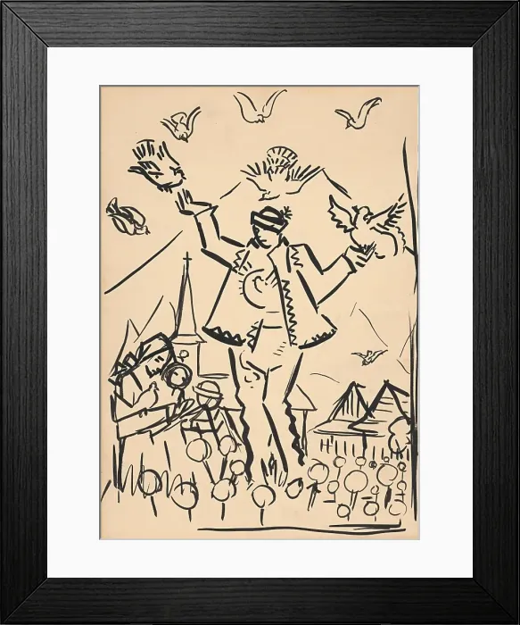 Framed Print : Study for Joy, c1935. Creator: Arnold Peter Weisz-Kubincan Framed Print : Study for Joy, c1935. Creator: Arnold Peter Weisz-Kubincan