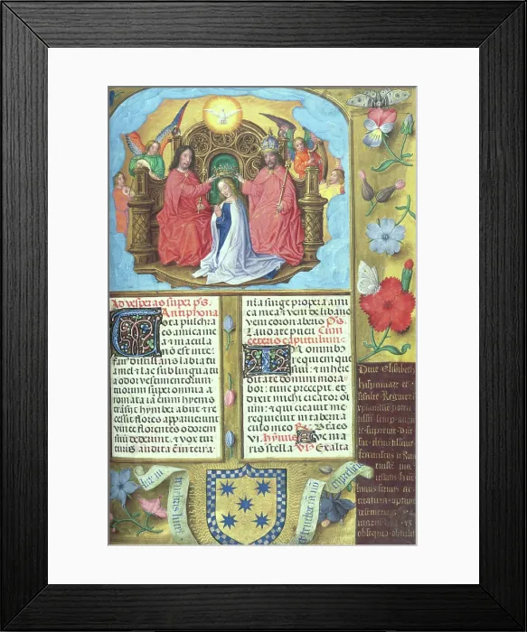 Framed Print : Coronation of Virgin Mary, c1490-1497. Creator: Master of James IV of Scotland Framed Print : Coronation of Virgin Mary, c1490-1497. Creator: Master of James IV of Scotland