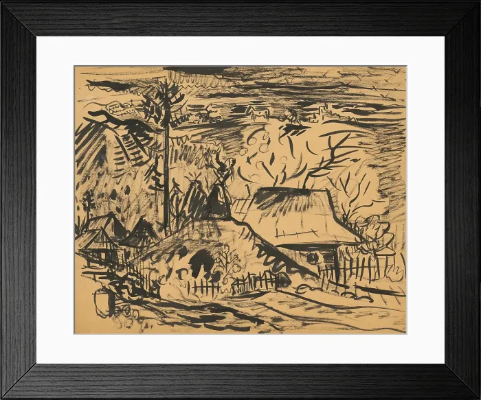 Framed Print : Scene from Orava, c1935. Creator: Arnold Peter Weisz-Kubincan Framed Print : Scene from Orava, c1935. Creator: Arnold Peter Weisz-Kubincan