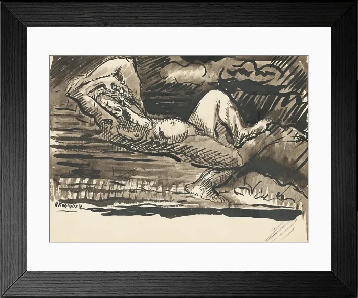 Framed Print : Woman, 1st half 20th century. Creator: Arnold Peter Weisz-Kubincan Framed Print : Woman, 1st half 20th century. Creator: Arnold Peter Weisz-Kubincan