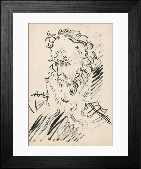 Framed Print : Old man's head, 1940 onwards. Creator: Arnold Peter Weisz-Kubincan. Old man's head, 1940 onwards. Creator: Arnold Peter Weisz-Kubincan Framed Print : Old man's head, 1940 onwards. Creator: Arnold Peter Weisz-Kubincan. Old man's head, 1940 onwards. Creator: Arnold Peter Weisz-Kubincan