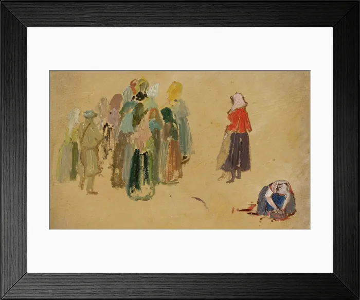 Framed Print : Study of Slovak Types, 1840-1860. Creator: Josef Navratil Framed Print : Study of Slovak Types, 1840-1860. Creator: Josef Navratil