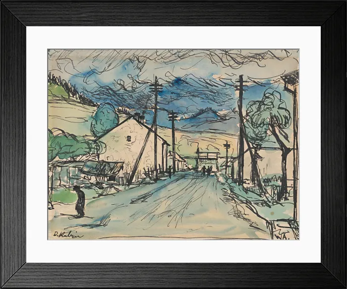 Framed Print : Sad Man in the Village, 1930-1939. Creator: Arnold Peter Weisz-Kubincan Framed Print : Sad Man in the Village, 1930-1939. Creator: Arnold Peter Weisz-Kubincan