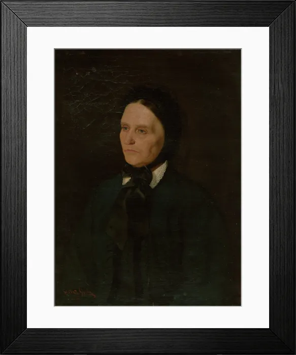 Framed Print : Portrait of a Woman, 1900. Creator: Gyula Stetka Framed Print : Portrait of a Woman, 1900. Creator: Gyula Stetka
