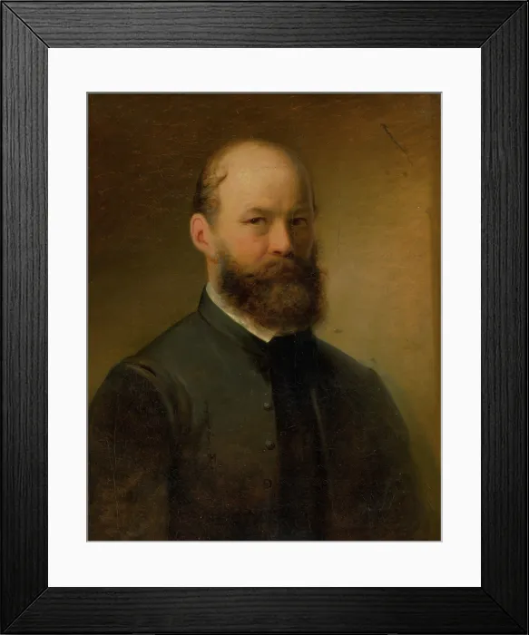 Framed Print : Self-portrait, 1870-1875. Creator: Juraj Revesz Framed Print : Self-portrait, 1870-1875. Creator: Juraj Revesz