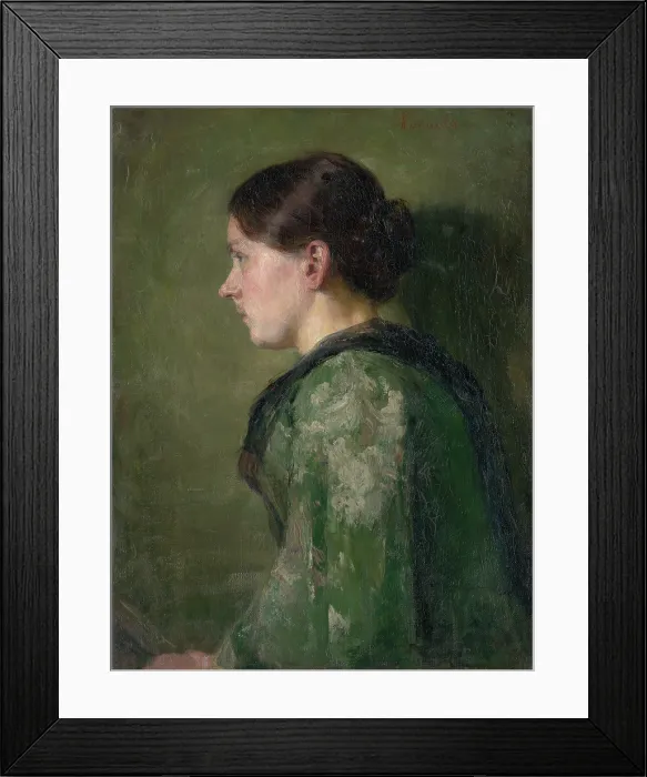 Framed Print : Lost in Thought, 1897. Creator: Jozef Hanula Framed Print : Lost in Thought, 1897. Creator: Jozef Hanula