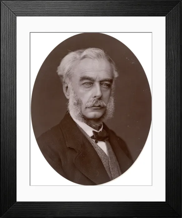 Framed Print : Sir Stephen Cave, MP, 1878. Creator: Lock & Whitfield Framed Print : Sir Stephen Cave, MP, 1878. Creator: Lock & Whitfield