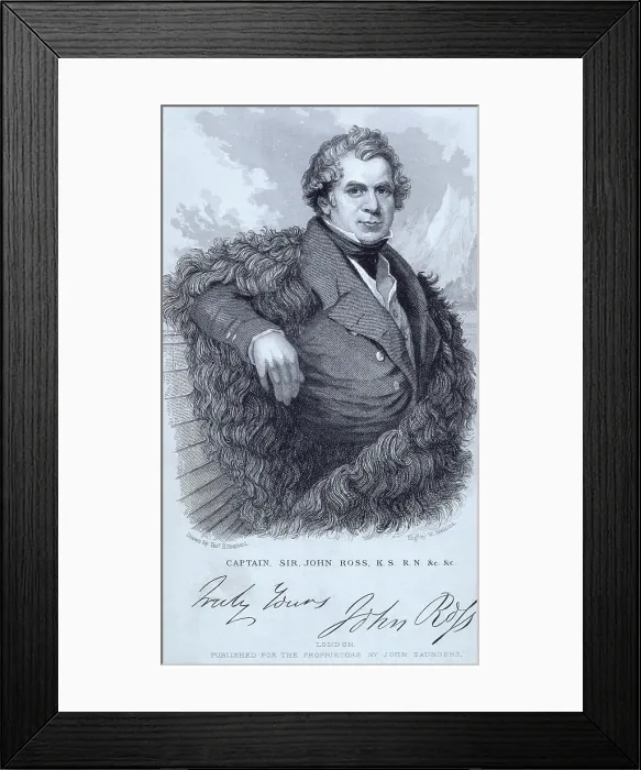 Framed Print : Captain, Sir John Ross, KS, RN, Scottish naval officer and polar explorer, 1835. Creator: William Walton Framed Print : Captain, Sir John Ross, KS, RN, Scottish naval officer and polar explorer, 1835. Creator: William Walton