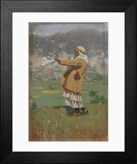 Framed Print : Woman from Cicmany in Folk Costume, 1926. Creator: Joza Uprka Framed Print : Woman from Cicmany in Folk Costume, 1926. Creator: Joza Uprka