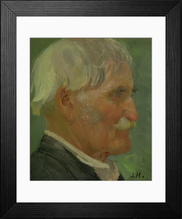 Framed Print : Head of an Old Man, 1890-1900. Creator: Jozef Hanula Framed Print : Head of an Old Man, 1890-1900. Creator: Jozef Hanula
