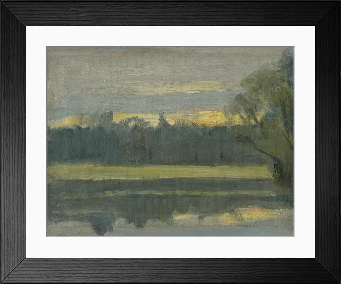 Framed Print : Landscape near Munich II, c1892. Creator: Jozef Hanula Framed Print : Landscape near Munich II, c1892. Creator: Jozef Hanula