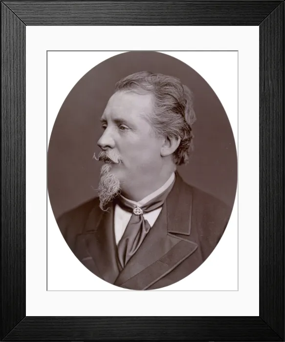 Framed Print : Frederick Goodall, painter, 1878. Creator: Lock & Whitfield Framed Print : Frederick Goodall, painter, 1878. Creator: Lock & Whitfield