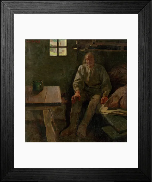Framed Print : Illness, 1907. Creator: Milos Slovak Framed Print : Illness, 1907. Creator: Milos Slovak