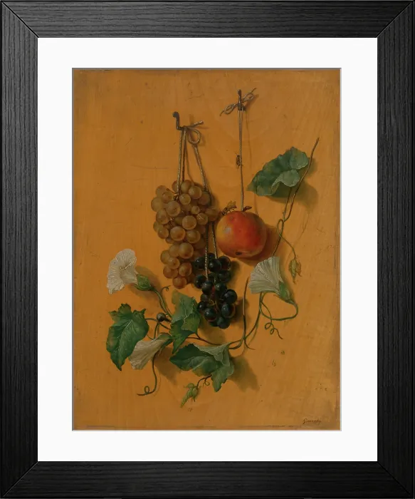 Framed Print : Still life with fruit, 1825-1835. Creator: Jozef Ginovsky Framed Print : Still life with fruit, 1825-1835. Creator: Jozef Ginovsky