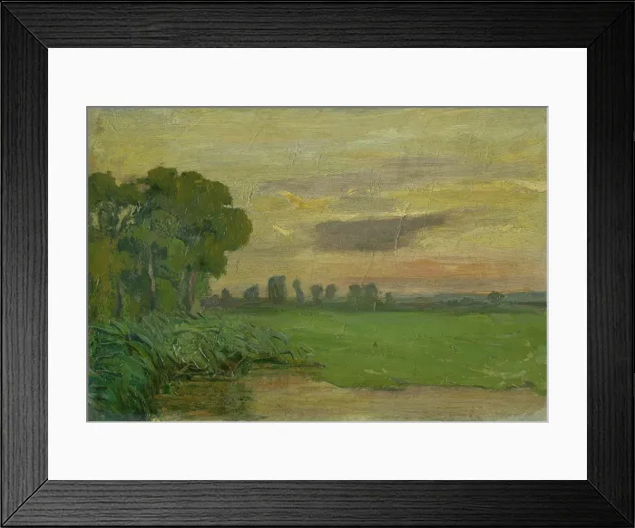 Framed Print : Sunset in Kaloc, 1890-1900. Creator: Jozef Hanula Framed Print : Sunset in Kaloc, 1890-1900. Creator: Jozef Hanula