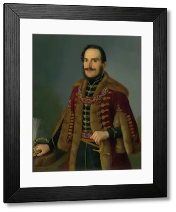 Framed Print : Portrait of Antal Roch, 1846. Creator: Jozef Bozetech Klemens Framed Print : Portrait of Antal Roch, 1846. Creator: Jozef Bozetech Klemens